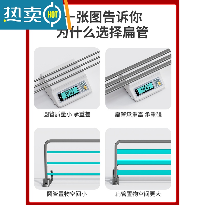 敬平枪灰色毛巾架免打孔太空铝轻奢风浴室置物架卫生间厕所浴巾架壁挂 轻奢款70[升级扁管]高清大图