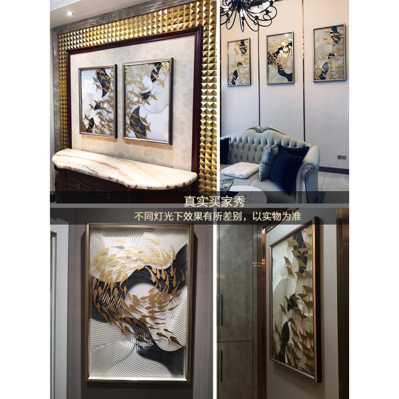 油画轻奢现代沙发背景墙客厅玄关装饰画走廊挂画卧室餐厅壁画高清大图