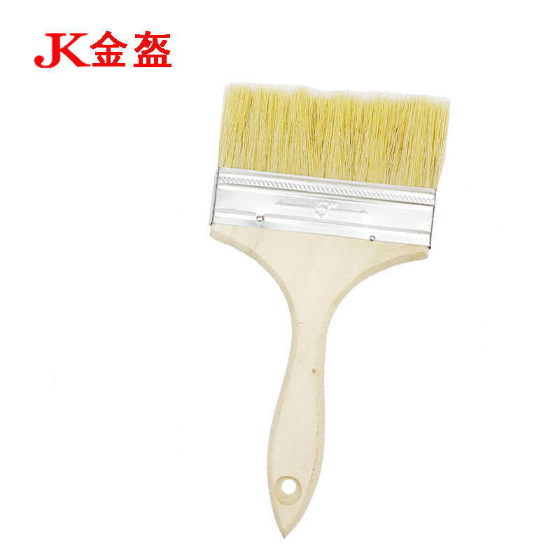 金盔纯猪鬃毛油漆刷毛刷5寸/把高清大图