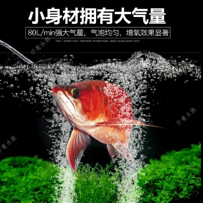 氧气泵增氧机充氧养鱼鱼缸大功率小型打冲氧器加家用养高清大图