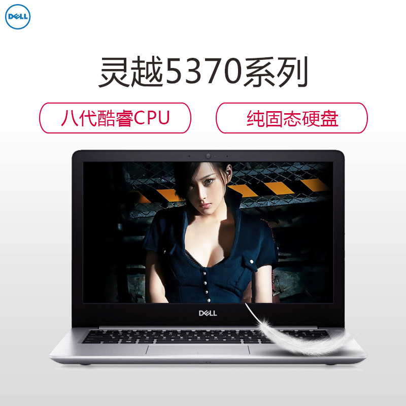 戴尔(DELL) 灵越5370-R1725S 13.3英寸笔记本电脑(i7-8550U 8GB 256G固 2G独显银)