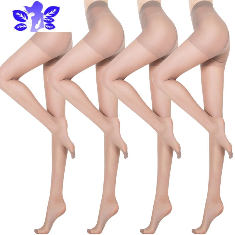 Ideamini黑丝袜女士春秋肉色连裤袜鱼嘴露趾脚趾春夏季薄款长筒