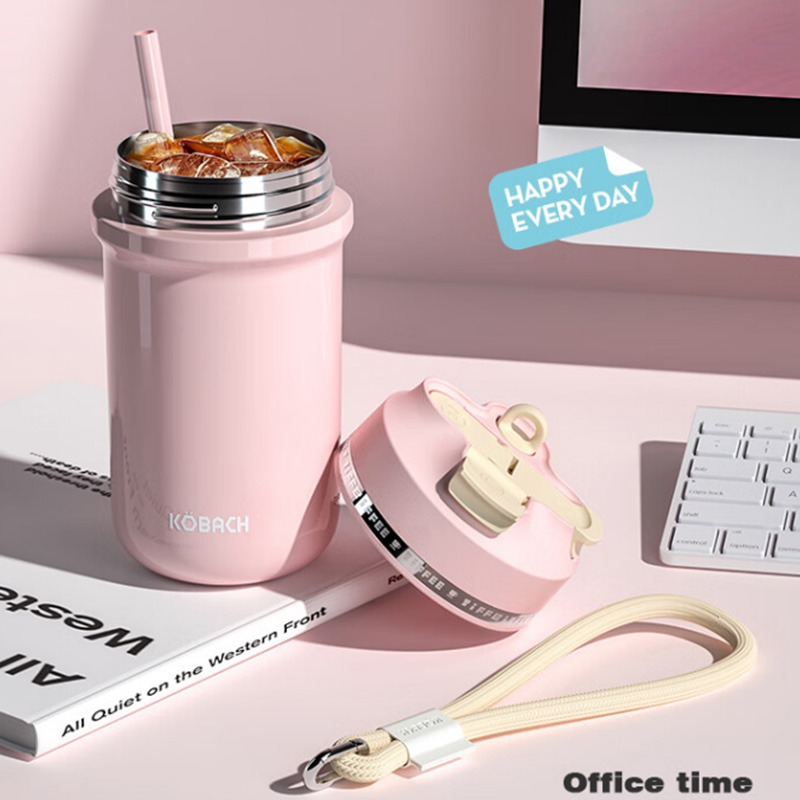 康巴赫 KH-B45B08 保温杯 粉荔乌龙 450ml高清大图