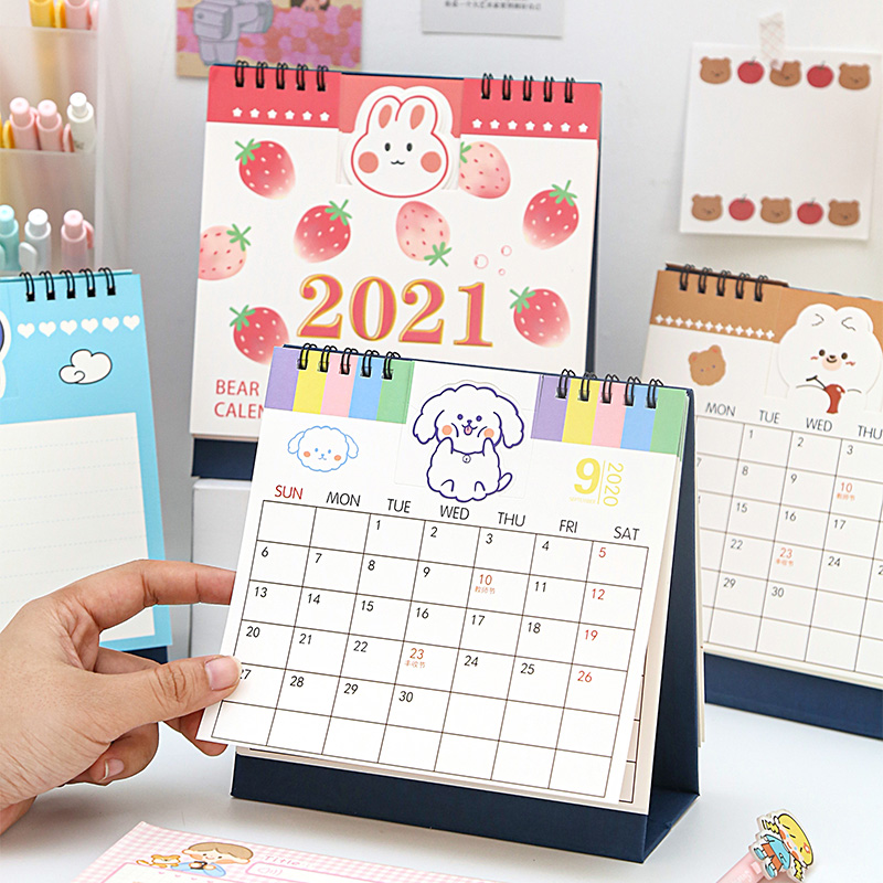 权夫人台历2025年创意简约小清新桌面摆件月历日历高考计划本高清大图