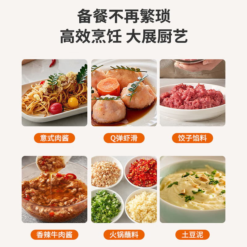 九阳(Joyoung) S18-LA225 绞肉机防塞肉 好清洗家用速绞备料快易安装防割手 1.8L大容量高清大图