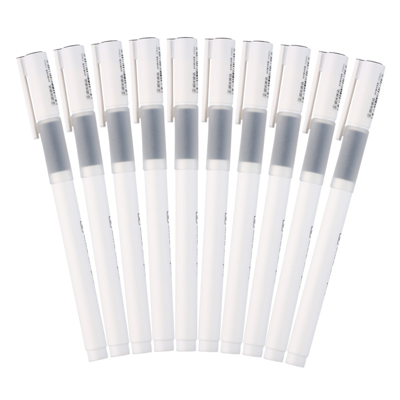 晨光(M&G)AGPB4302黑色中性笔 10支/盒 0.5mm 中性笔 签字笔 黑笔 水性笔 碳素笔 办公用品高清大图