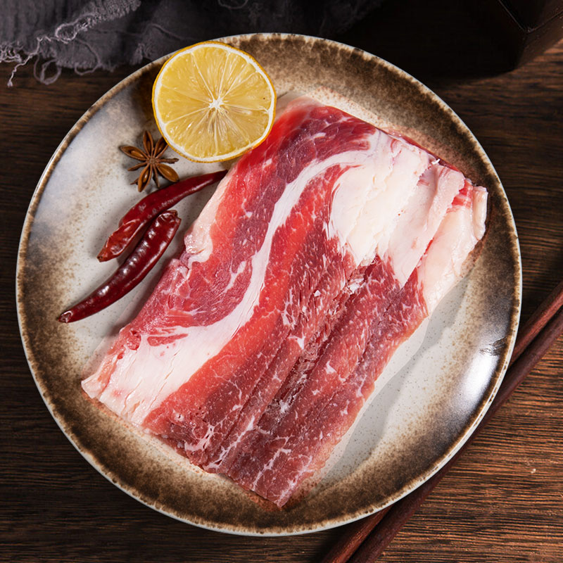 大庄园 原切牛肉卷200g*7袋火锅食材牛肉片高清大图