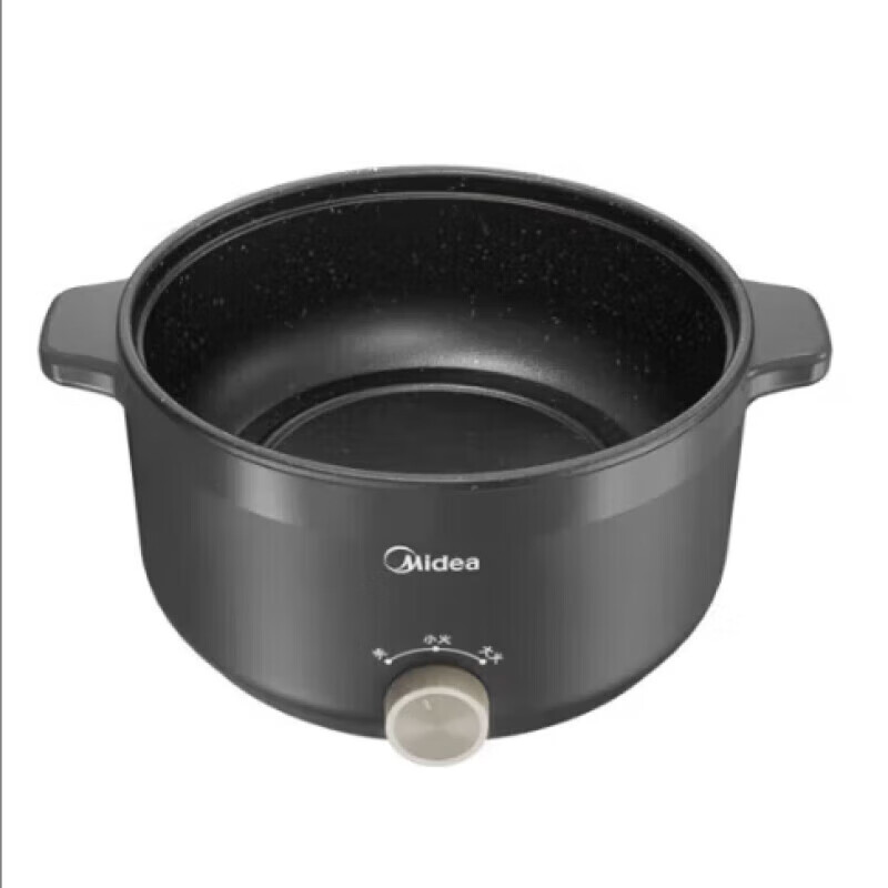 美的(Midea)HGE2520电火锅 家用3L多功能一体锅宿舍寝室泡面火锅不粘锅电煮锅 两档可调电热锅高清大图