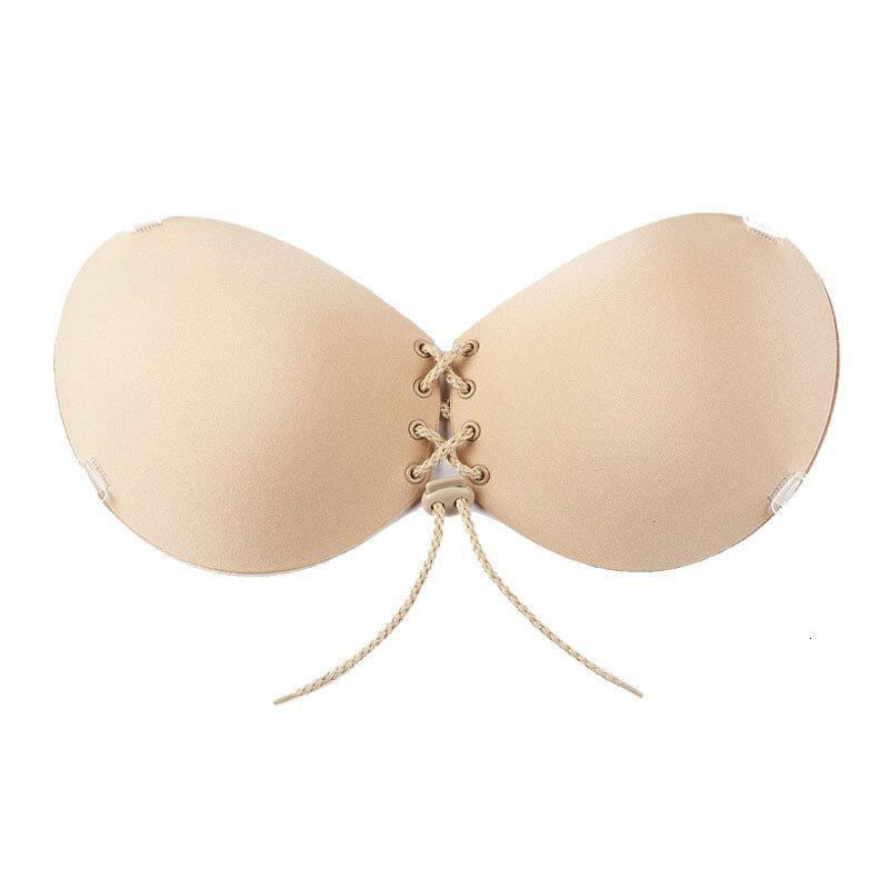 胸贴拢中厚婚纱礼服隐形滑乳贴厚款无肩带露背美背文胸内衣肤色-中厚款厚C杯适合70C、75C,85B