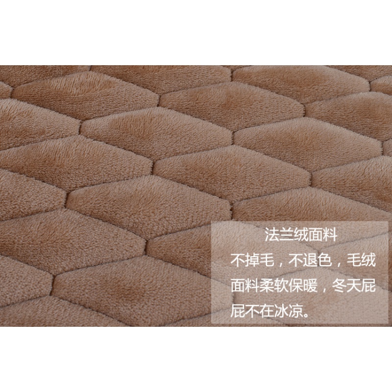 美帮汇冬季法兰绒椅垫圆形办公室坐垫圆凳子垫色毛绒餐椅垫防滑定做高清大图
