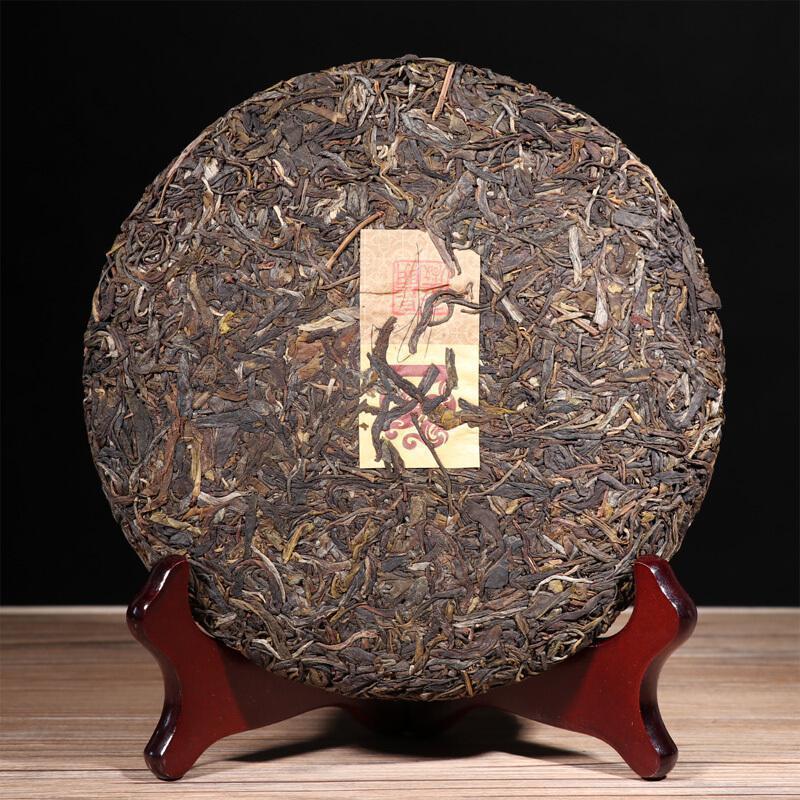 中茶 云南普洱茶 2018年吉幸牌乔木老树八十周年华诞纪念生茶饼 357g