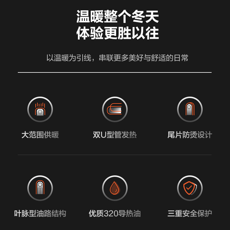格力(GREE)取暖器电油汀NDY22-X6022a 2200W功率 13片油汀片电暖气 客厅卧室全屋大面积电暖风暖炉高清大图