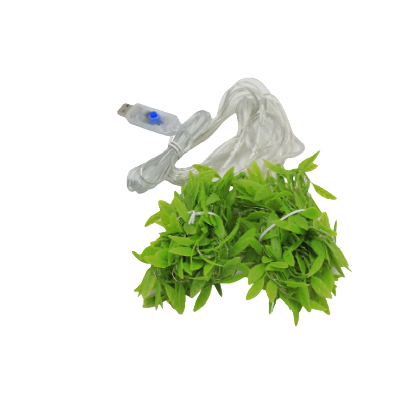 日目 仿真柳叶串灯藤条灯串 4m*60cm 件高清大图