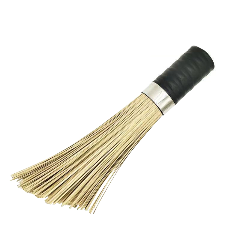 炯毅 刷锅扫把天然竹刷厨房用刷子强力清洗酒店清洁刷饭店老式竹锅刷 竹刷子 刷锅刷子 30cm 把高清大图