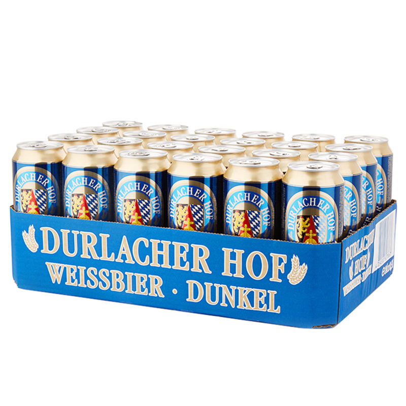 德国进口啤酒 德拉克(Durlacher)黑啤酒500ml*24听整箱装