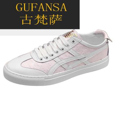 GUFANSA法国奢侈品牌 欧洲上流名士高端品牌欧洲站潮牌男鞋2021联名利登阿玛尼小白鞋tiger鬼冢虎复古休闲鞋