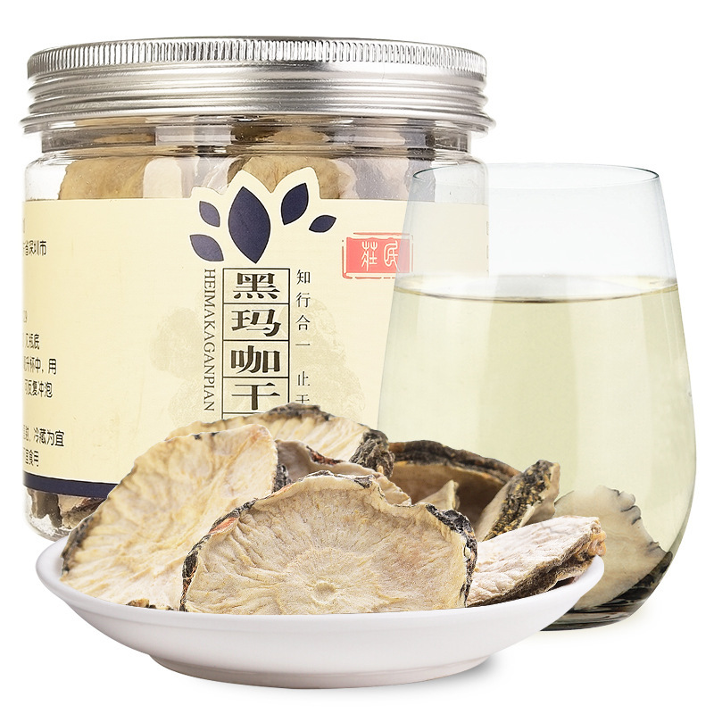 庄民黑玛卡片100g*2罐 玛咖干果云南 选大玛卡切片 五宝茶搭配伴侣 黑玛咖片男用