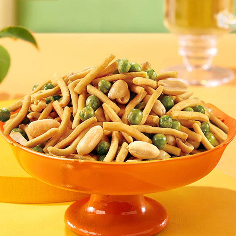 甘源蟹黄味258g虾条豆果蚕豆兰花豆办公室解馋零食小吃网红下午茶高清大图