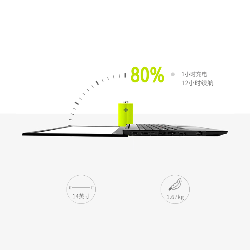 联想(Lenovo) ThinkPad L490 14英寸超轻薄笔记本电脑 i5-8265U 8G 500G