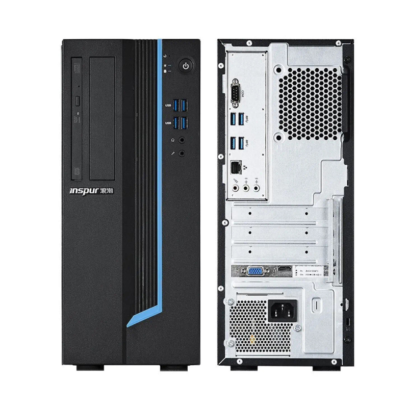 浪潮 商用台式机主机 英政CE520F D2000/8GB/256GB SSD/1G独显/200W 麒麟系统V10正式版