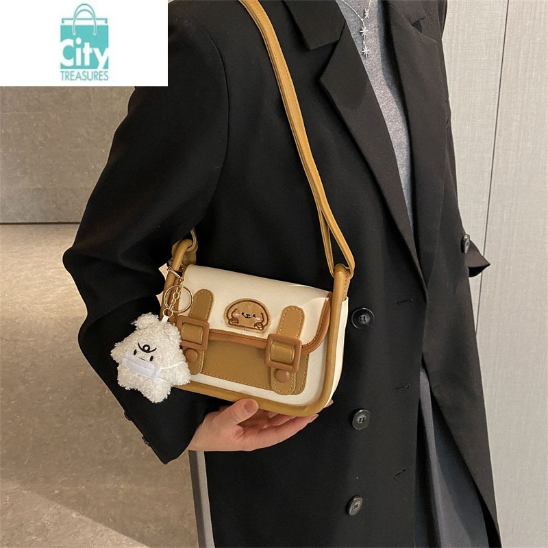 bangdou日系少女可爱斜挎包女生生日礼物小方包剑桥包小众设计独特小