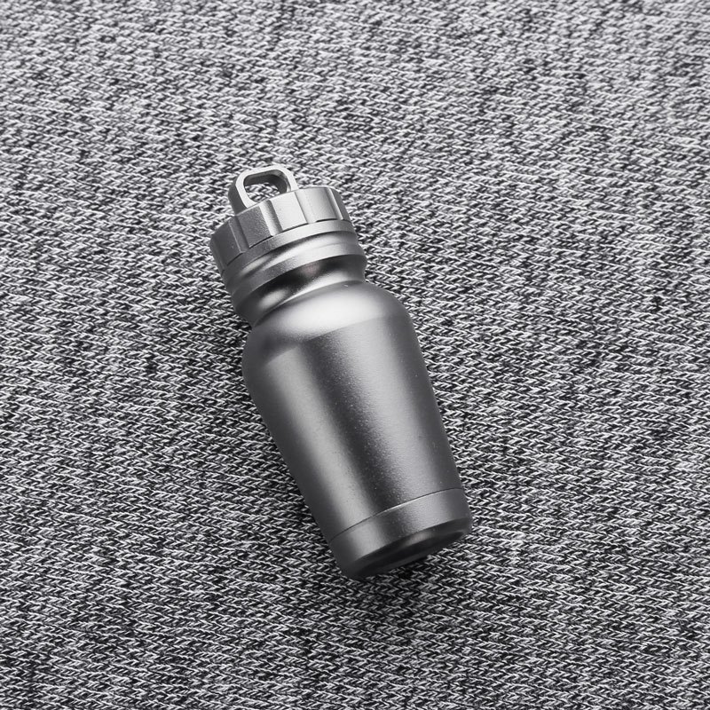 美帮汇小号随身药瓶便携 密封迷你防潮铝合金分装大容量藥盒一周旅行高清大图