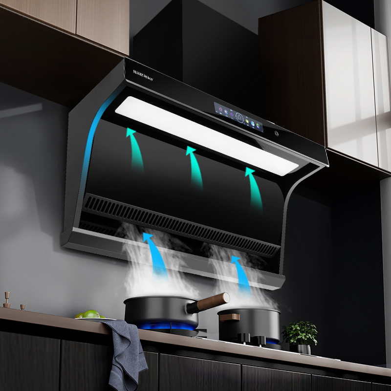 雅乐思td80家用抽油烟机 低空近吸 小智语音 23立方大吸力 460pa风压
