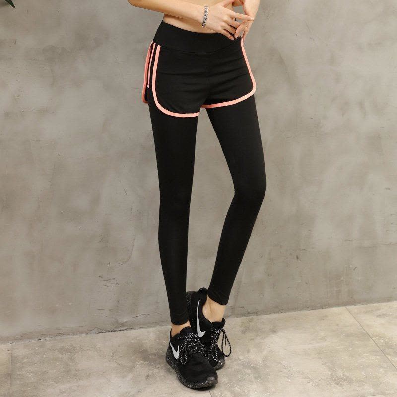 新款健身房瑜伽服运动长裤女跑步裤子秋季紧身显瘦速干弹力图片