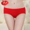 浪莎langsha女士三角裤女本命年内裤喜庆鸿运短裤裤头2条