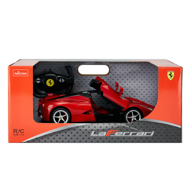 星辉(Rastar)法拉利恩佐可开门可充电遥控车汽车男孩儿童玩具车模型50160红色高清大图