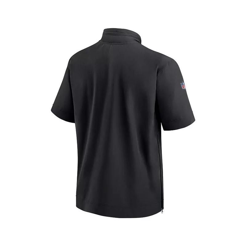 耐克(NIKE)男士黑色匹兹堡钢人队教练款四分卫拉链运动夹克高清大图