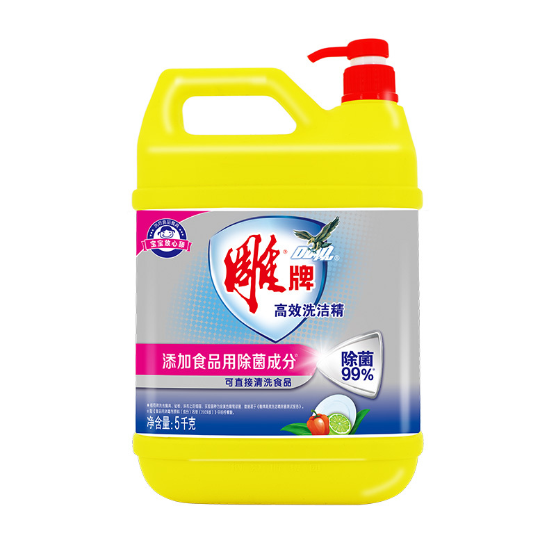 雕牌 高效洗洁精5kg 餐具/食品通用