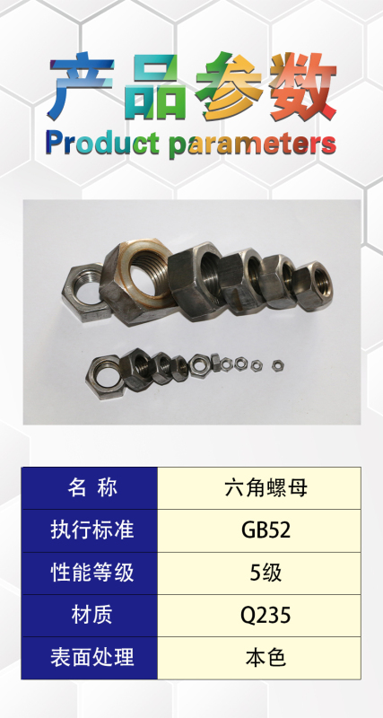 昕星 六角螺母 M24高清大图