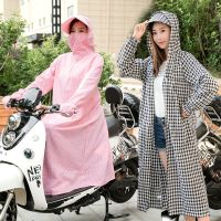 夏季电动车防晒衣女韩版长款遮阳透气大码宽松防紫外线连帽防晒服