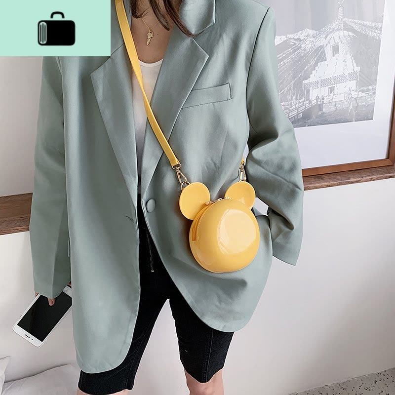 可爱萌少女包包2020新款潮ins夏天夏季时尚洋气单肩斜挎果冻小包NEW LAKE女斜挎包图片