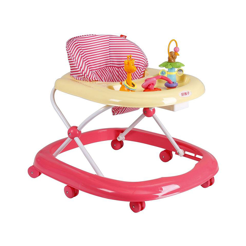 gb好孩子婴儿学步车多功能防侧翻宝宝学步车学行车7-18个月可折叠蓝色