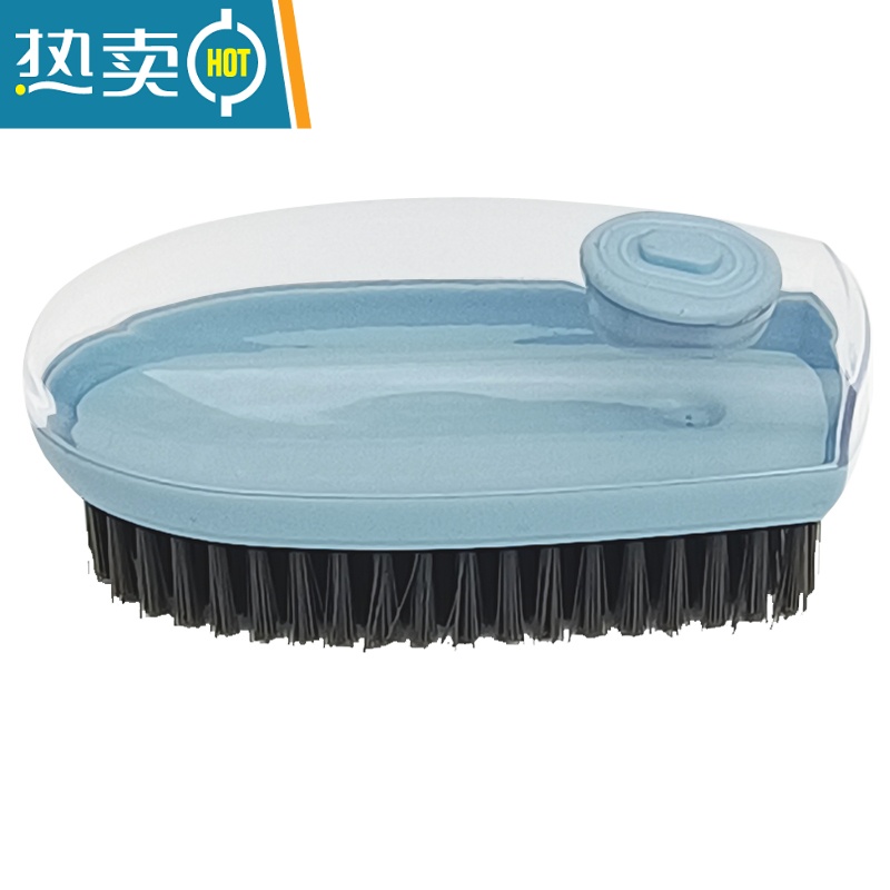 敬平多功能加液清洁刷自动软毛刷鞋子器鞋刷洗鞋洗衣刷家用刷子衣服 亚灰[1个装]高清大图