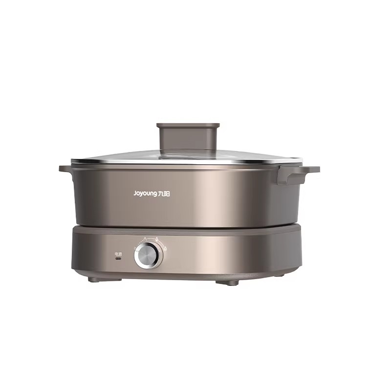 九阳电火锅HG60-G955 6L大容量2000W速热机械控温多功能家用聚餐神器