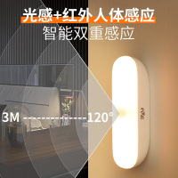 雷士照明智能人体感应灯小夜灯家用床头充电起夜入户过道人来即亮