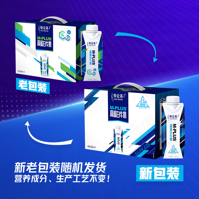 蒙牛 特仑苏 M-PLUS 高蛋白牛奶 梦幻盖 250mlx10盒