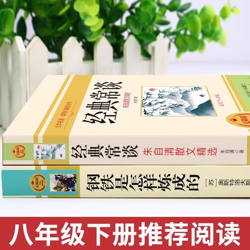 经典常谈和钢铁是怎样炼成的必读正版长谈朱自清著原著初中八年级下册课外书阅读书籍书目8下名著金典常读人民文学出版社傅雷家书高清大图