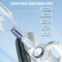 美的(midea)电击除螨仪MX5 双杯尘螨分离 UV紫外线杀菌 手持大吸力家用床上吸尘除螨仪