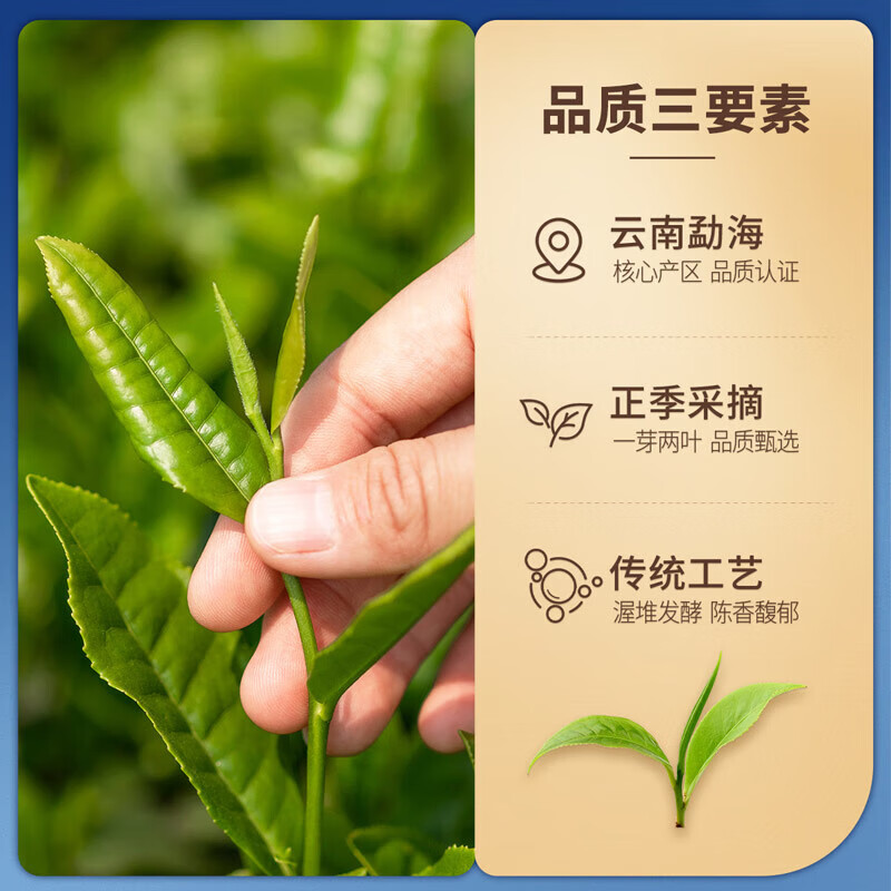 忆江南 普洱茶荷韵云南熟普一级255g散茶纯料礼盒装茶叶礼物送长辈送礼[255g荷韵普洱礼盒]高清大图