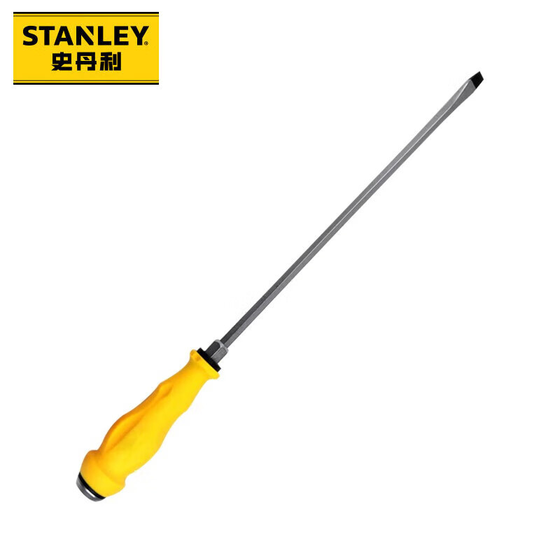 史丹利(STANLEY)一字加力通体螺丝批螺丝刀改锥起子加力通体敲击冲击带磁性 61-895-23 (8x300mm)