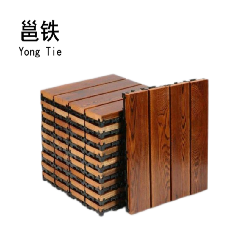邕铁 拼接实木地板 300*300*28mm 块高清大图