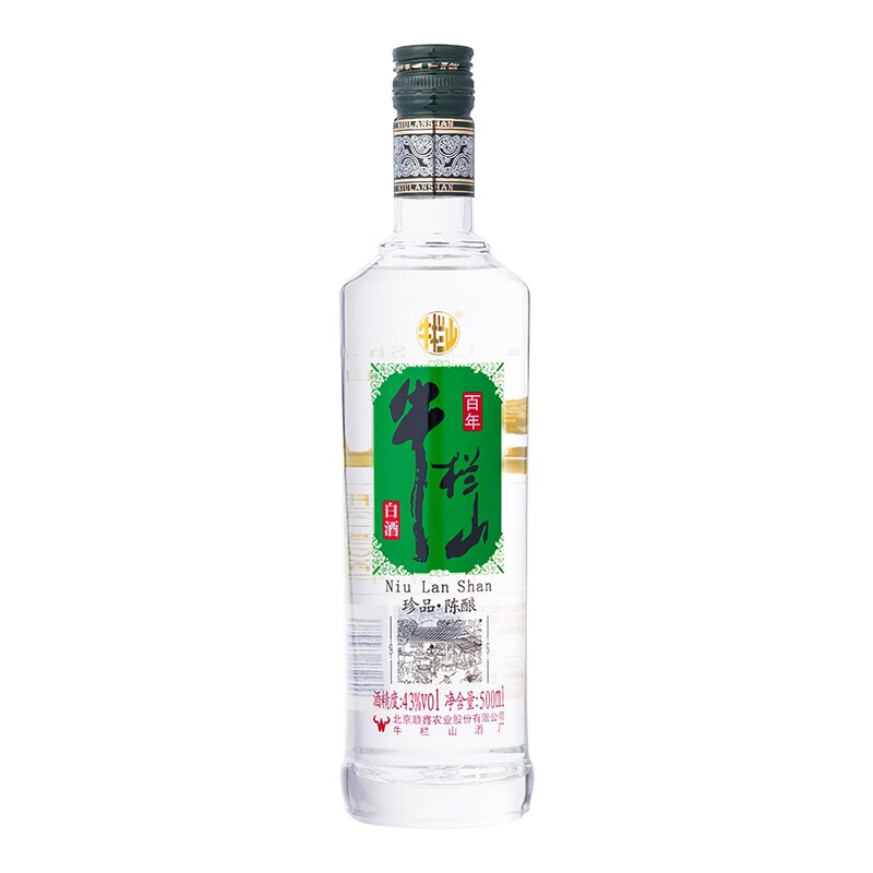 牛栏山二锅头珍品陈酿 银牛 浓香型 口粮酒 43度 500ml*8瓶 银牛整箱装高清大图