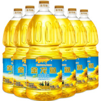 金龙鱼 阳光葵花籽油1.8L桶装粮油葵花油食用油植物油油食用粮油 1.8L*6桶 JH