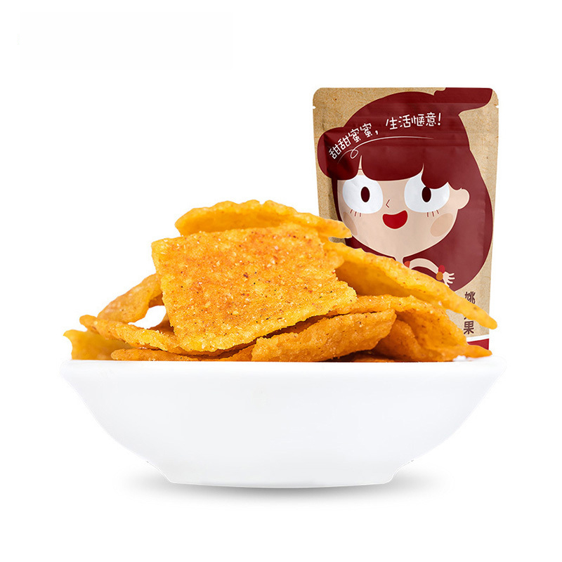 姚太太 膨化食品 小米锅巴88g 麻辣味 休闲食品