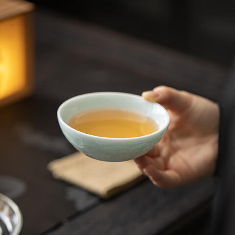 苏氏陶瓷(SUSHI CERAMICS) J0977 影青浮主人杯 3个 (单位:盒)高清大图