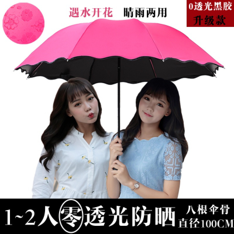 大雨伞折叠男2三人十骨加大号加固3双人晴雨两用伞女
